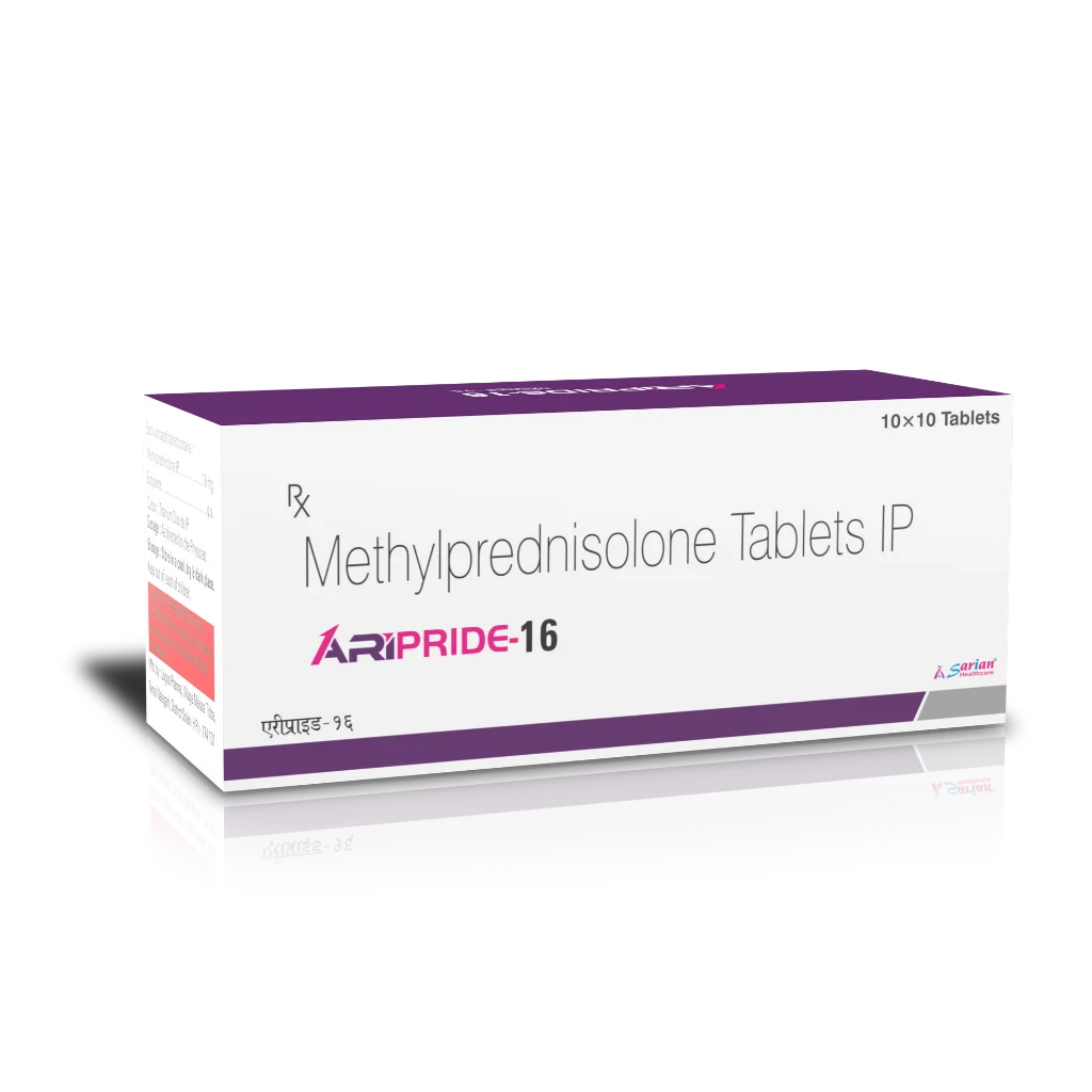 Methylprednisolone 16mg Tablets | ARIPRIDE 16 Tablet