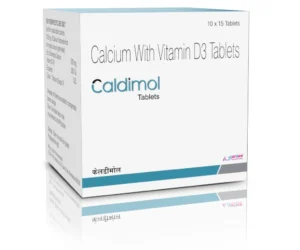 Calcium 500mg Vitamin D3 Tablets - CALDIMOL Tablets Elemental Calcium 500mg & Vitamin D3 250 IU Tablets for bone strength and calcium supplementation by Sarian Healthcare