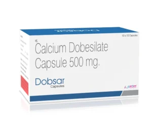 Calcium Dobesilate 500mg - DOBSAR Capsules Calcium Dobesilate Monohydrate 500mg Capsules for hemorrhoids and vascular disorders by Sarian Healthcare
