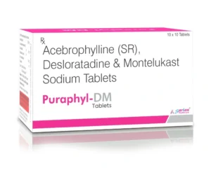 PURAPHYL DM Tablets Acebrophylline Desloratadine Montelukast respiratory allergy asthma treatment