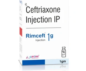 RIMCEFT 1000 Injection Ceftriaxone Sodium 1000mg broad spectrum antibiotic injection for severe bacterial infections