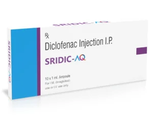 Diclofenac Injection SRIDIC AQ Injection Diclofenac Sodium 75mg ml injection for pain inflammation orthopedic and rheumatology treatment