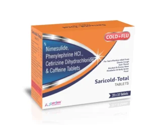 Aceclofenac and Paracetamol Tablet for Pain and Cold | SARICOLD Total Tablets