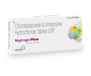 Mytryp Plus Tablet Amitriptyline 10mg Chlordiazepoxide 5mg anti anxiety antidepressant combination