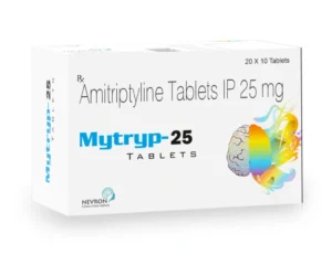 Mytryp 25 Tablet Amitriptyline 25mg antidepressant for depression anxiety neuropathic pain and sleep disorder