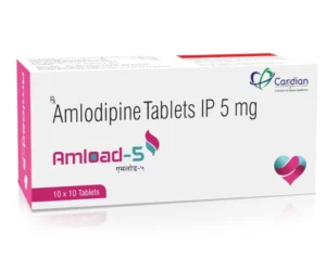 AMLOAD-5 Tablets Amlodipine 5mg antihypertensive medicine for blood pressure management by Sarian Healthcare