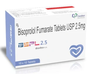 BSPL-2.5 Tablets Bisoprolol Fumarate 2.5mg antihypertensive beta blocker medicine by Sarian Healthcare