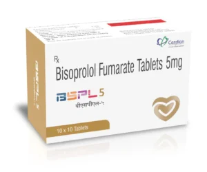 BSPL-5 Tablets Bisoprolol Fumarate 5mg antihypertensive beta blocker medicine by Sarian Healthcare