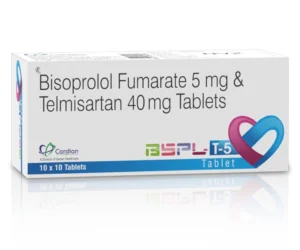 BSPL-T-5 Tablets Bisoprolol 5mg and Telmisartan 40mg antihypertensive medicine by Sarian Healthcare