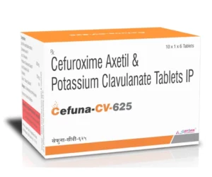 Cefuroxime Clavulanate 625mg Tablets Antibiotic | CEFUNA-CV-625