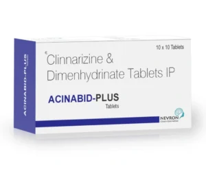 Acinabid Plus Tablets Cinnarizine Dimenhydrinate Vertigo Motion Sickness Medicine SARIAN Healthcare