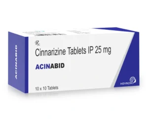 Acinabid Tablets Cinnarizine 25mg Vertigo Motion Sickness Tinnitus Medicine SARIAN Healthcare