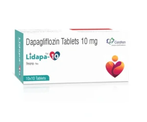 LIDAPA-10 Tablets Dapagliflozin 10mg Antidiabetic Medicine by Sarian Healthcare