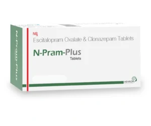 N Pram Plus Tablet Escitalopram 10mg Clonazepam 0.5mg anti anxiety antidepressant medicine