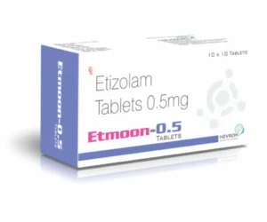 Etmoon 0.5 Tablet Etizolam 0.5mg anti anxiety medicine by Sarian Healthcare for anxiety and insomnia