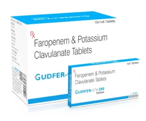 Faropenem and Clavulanate Tablet for Infection | GUDFER CV 200 Tablets