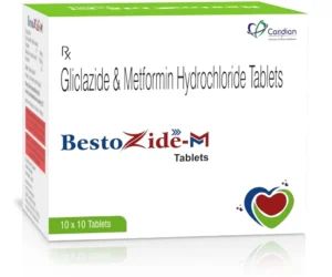 BESTOZIDE-M Tablets Gliclazide 80mg SR and Metformin 500mg Antidiabetic Medicine by Sarian Healthcare