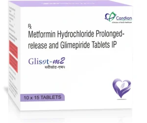 GLISOT-M2 Tablets Glimepiride 2mg and Metformin 500mg PR Antidiabetic Medicine by Sarian Healthcare