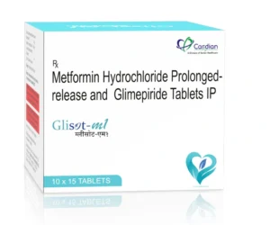 GLISOT-M1 Tablets Glimepiride 1mg and Metformin 500mg PR Antidiabetic Medicine by Sarian Healthcare