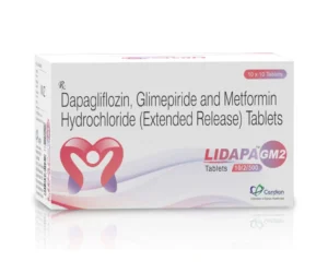 LIDAPA-GM2 10/2/500 Tablets Dapagliflozin Glimepiride and Metformin Antidiabetic Medicine by Sarian Healthcare