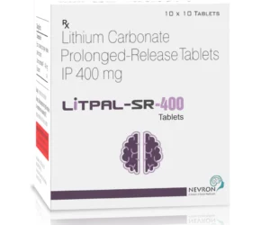 Litpal SR 400 Tablets Lithium Carbonate 400mg Mood Stabilizer Bipolar Disorder Medicine Sarian Healthcare