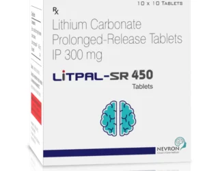Litpal SR 450 Tablets Lithium Carbonate 450mg Prolonged Release Anti Manic Agent Sarian Healthcare