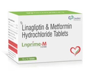 LNPRIME-M Tablets Linagliptin 2.5mg and Metformin 500mg Antidiabetic Medicine by Sarian Healthcare
