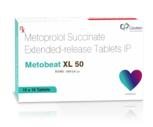 METOBEAT-XL-50 Tablets Metoprolol Succinate 50mg Extended Release Antihypertensive Medicine by Sarian Healthcare