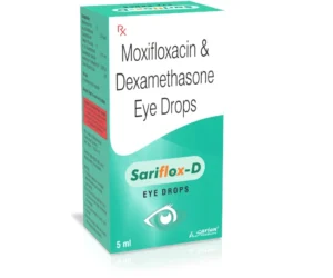 Moxifloxacin and Dexamethasone Eye Drops for Infection | SARIFLOX D Eye Drops