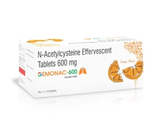 N Acetylcysteine 600mg Effervescent Tablets | GEMONAC-600 Tab