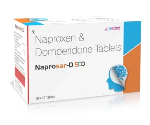 Naproxen and Domperidone Tablet for Pain Relief | NAPROSAR D 500 Tablets