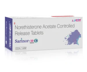 Norethisterone 10mg CR Tablet for Hormonal Support | SARINOR 10 CR Tablets