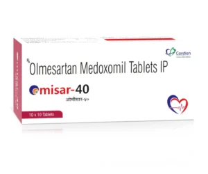 OMISAR-40 Tablets Olmesartan Medoxomil 40mg antihypertensive high dose ARB medicine Sarian Healthcare