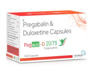 Pegwal D 20/75 Capsules Pregabalin 75mg Duloxetine 20mg Neuropathic Pain Relief Medication Sarian Healthcare