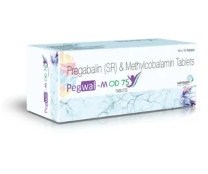 Pegwal M OD 75 Tablets Pregabalin SR 75mg Methylcobalamin 1500mcg Neuropathic Pain Relief Sarian Healthcare