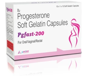 Progesterone 200mg Capsule for Pregnancy Support | PGFAST 200 Softgel Capsules