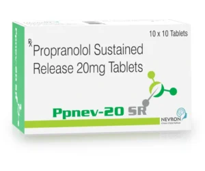 Ppnev 20 SR Tablet Propranolol 20mg sustained release for migraine prevention