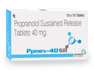 Ppnev 40 SR Tablet Propranolol 40mg sustained release for migraine prevention