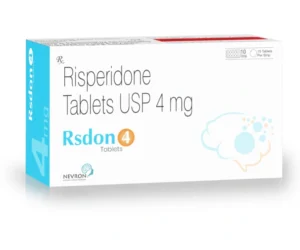 Rsdon 4 Tablets Risperidone 4mg Anti Psychotic Medicine by Sarian Healthcare