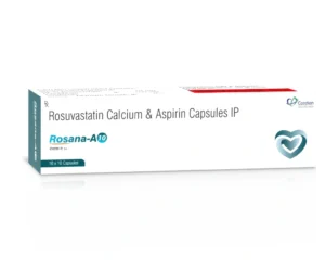 ROSANA A-10 Capsules Rosuvastatin 10mg Aspirin 75mg cardiovascular cholesterol medicine by Sarian Healthcare