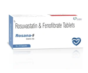 ROSANA-F Tablets Rosuvastatin 10mg Fenofibrate 160mg lipid lowering medicine by Sarian Healthcare