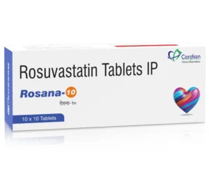 ROSANA-10 Tablets Rosuvastatin 10mg lipid lowering anti-atherosclerotic medicine by Sarian Healthcare