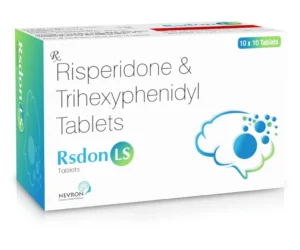 Rsdon LS Tablets Risperidone 2mg Trihexyphenidyl 2mg Anti Psychotic Combination