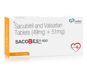 SACOBEST-100 Tablets Sacubitril 49mg and Valsartan 51mg Heart Failure Medicine by Sarian Healthcare
