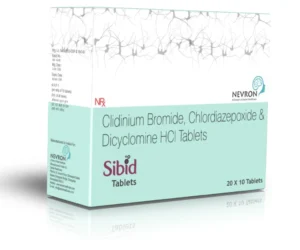 Sibid Tablets Chlordiazepoxide Clidinium Dicyclomine IBS antispasmodic tablets Sarian Healthcare