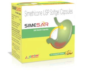 Simethicone 140mg Capsule for Gas and Bloating Relief | SIMESAR Capsules