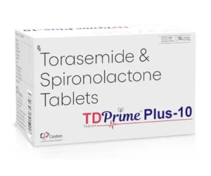 TDPRIME PLUS-10 Tablets Torsemide 10mg and Spironolactone 50mg antihypertensive diuretic medicine by Sarian Healthcare