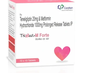 TNBEST-M Forte Tablets Teneligliptin 20mg and Metformin 1000mg SR Anti Diabetic Medicine by SARIAN Healthcare