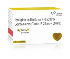 TNBEST-M Tablets containing Teneligliptin 20mg and Metformin 500mg ER for Type 2 diabetes management