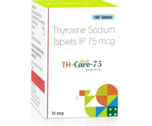 TH-CARE 75 Tablets Thyroxine Sodium 75mcg Thyroid Disorder Medicine by SARIAN Healthcare